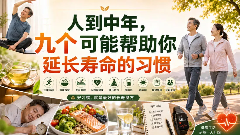 付费文章：人到中年，九个可能帮助你延长寿命的习惯 一点学习助手-零基础自学教程-副业项目-兴趣学习-网盘拉新平台-英语启蒙项目资源网