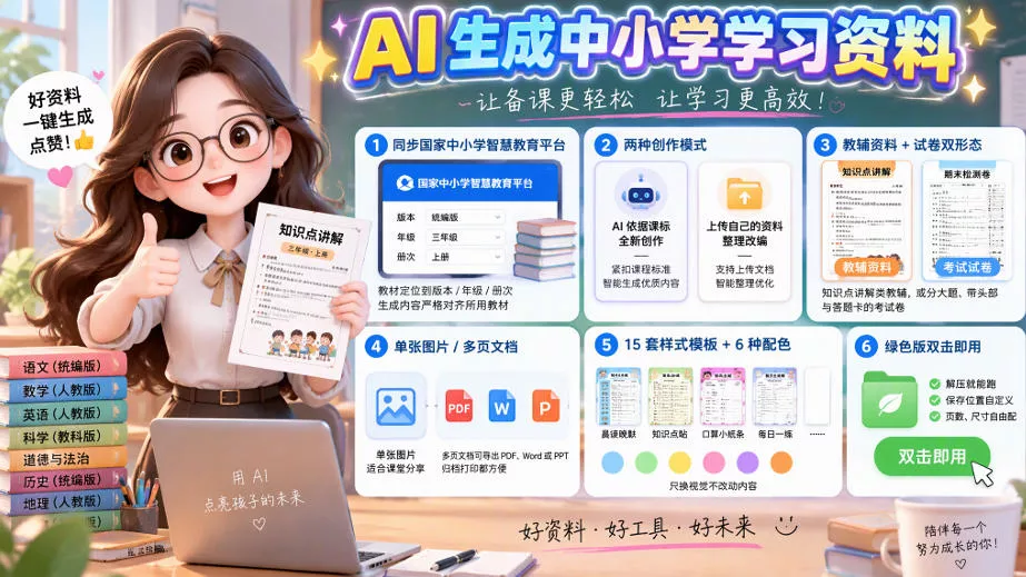 孩子的教辅别再乱买了：同步国家中小学智慧平台，AI一键生成图文教辅和试卷 一点学习助手-零基础自学教程-副业项目-兴趣学习-网盘拉新平台-英语启蒙项目资源网