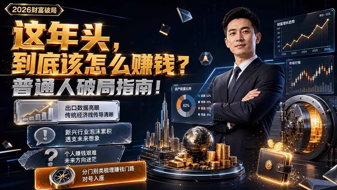 付费文章：这年头，到底该怎么赚钱？普通人破局指南！ 一点学习助手-零基础自学教程-副业项目-兴趣学习-网盘拉新平台-英语启蒙项目资源网