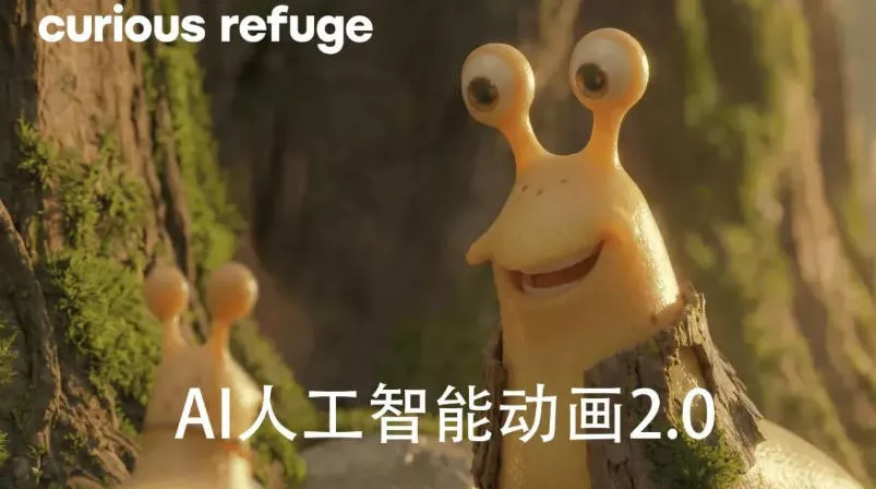 好奇避难所—AI人工智能动画电影制作2.0-【独家精翻中英字幕】 一点学习助手-零基础自学教程-副业项目-兴趣学习-网盘拉新平台-英语启蒙项目资源网