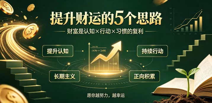 付费文章：提升财运的5个思路——财富是认知x行动x习惯的复利，愿你越努力，越幸运 一点学习助手-零基础自学教程-副业项目-兴趣学习-网盘拉新平台-英语启蒙项目资源网