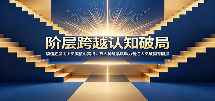 阶层跨越认知破局：读懂底层向上突围核心真相，五大稀缺品质助力普通人突破固有圈层 一点学习助手-零基础自学教程-副业项目-兴趣学习-网盘拉新平台-英语启蒙项目资源网