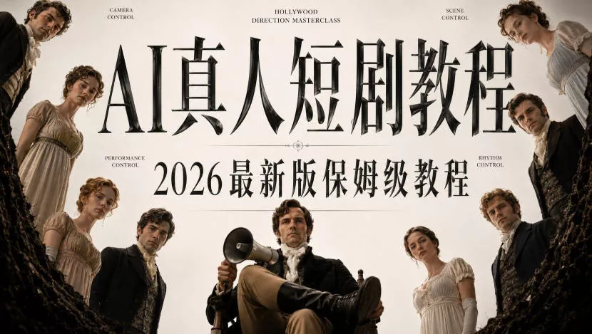 AI真人短剧制作全流程，AI视频大佬专为零基础研制的AI短剧教程，保姆级教程，新手一学就会！ 一点学习助手-零基础自学教程-副业项目-兴趣学习-网盘拉新平台-英语启蒙项目资源网