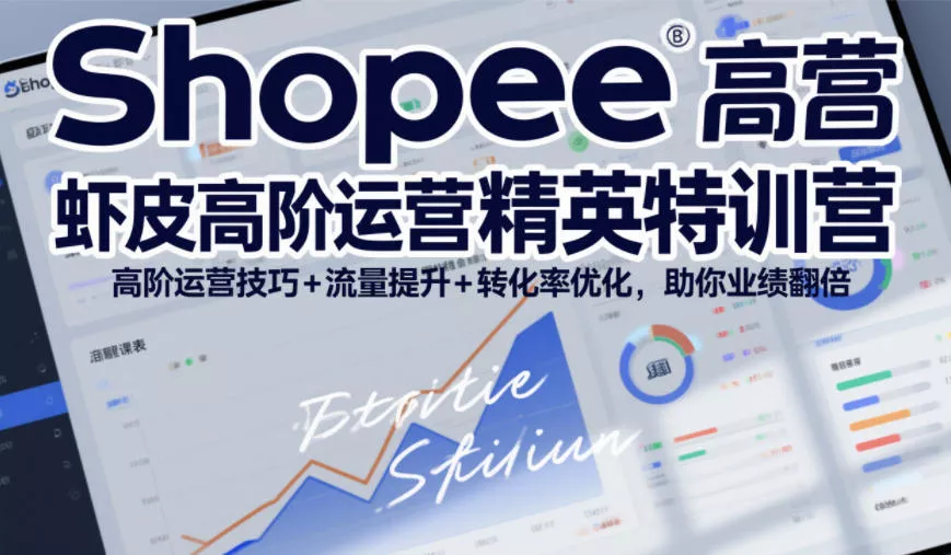 Shopee虾皮高阶运营精英特训营，高阶运营技巧+流量提升+转化率优化，助你业绩翻倍(更新26年9月) 一点学习助手-零基础自学教程-副业项目-兴趣学习-网盘拉新平台-英语启蒙项目资源网
