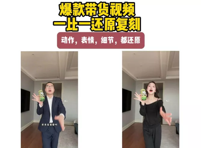 AI带货视频复刻，一比一还原加二创，动作，表情，细节，都还原，新手也能直接套用 一点学习助手-零基础自学教程-副业项目-兴趣学习-网盘拉新平台-英语启蒙项目资源网